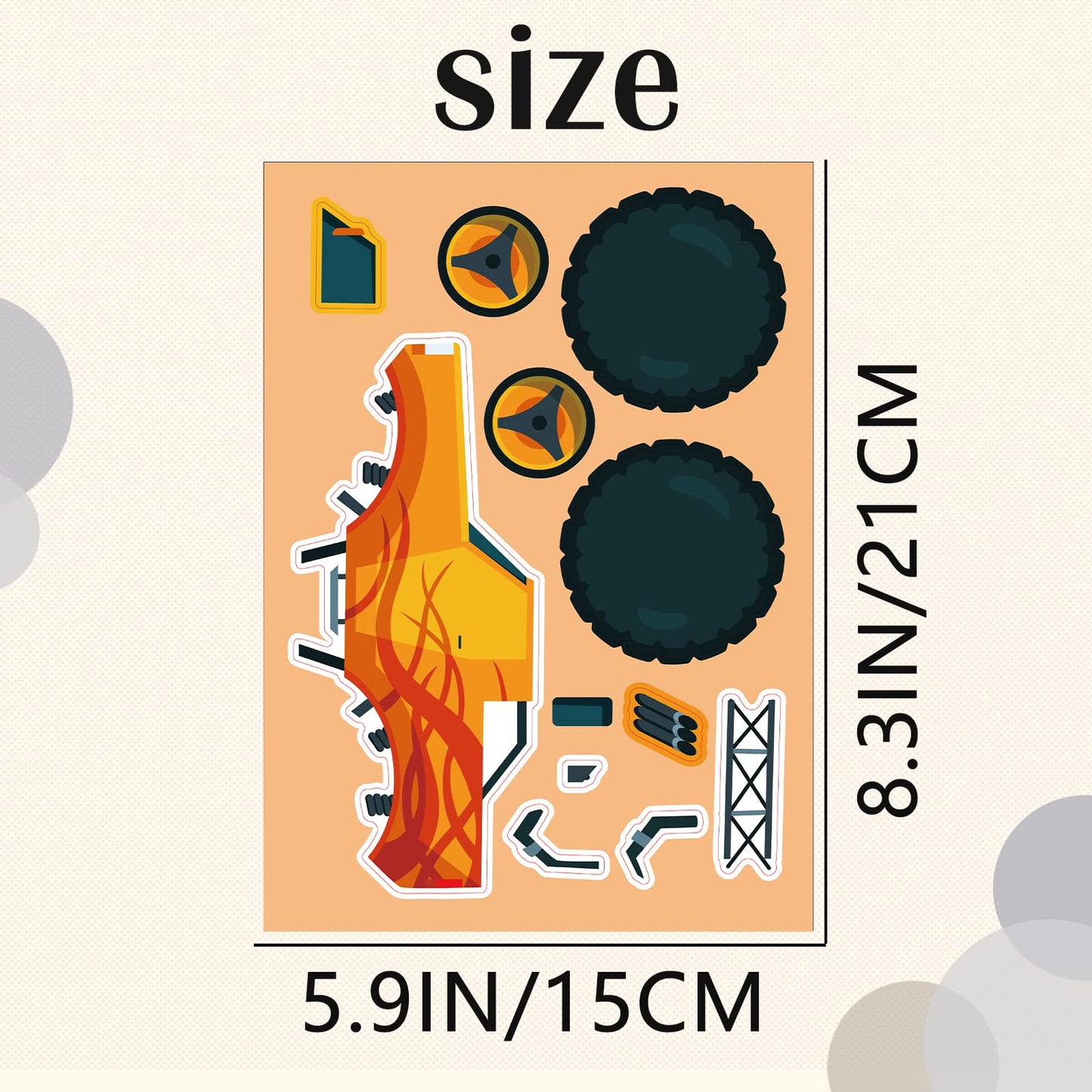 24 Sheets Monster Truck Make A Face Sticker Sheets For Kids Todders Activities, Make Your Own Stickers For Kids Birthday Party F