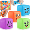 Fidget Toys Mini Stress Cube, 4Pcs Emotion Stress Balls For Kids And Adults, Slow Rising Ice Cube, Dough Soft Fidget Squishy Toy
