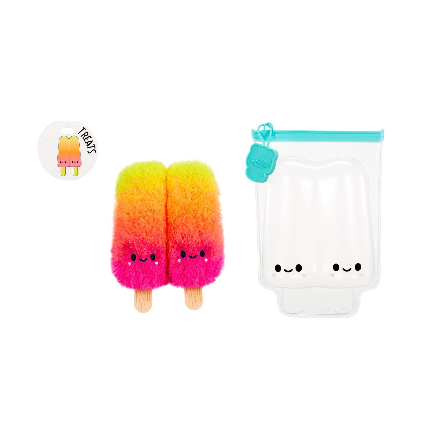Fluffie Stuffiez Ice Pops Small Collectible Feature Plush - Surprise Reveal Unboxing Huggable Tactile Play Fidget Diy Ultra Soft Fluff
