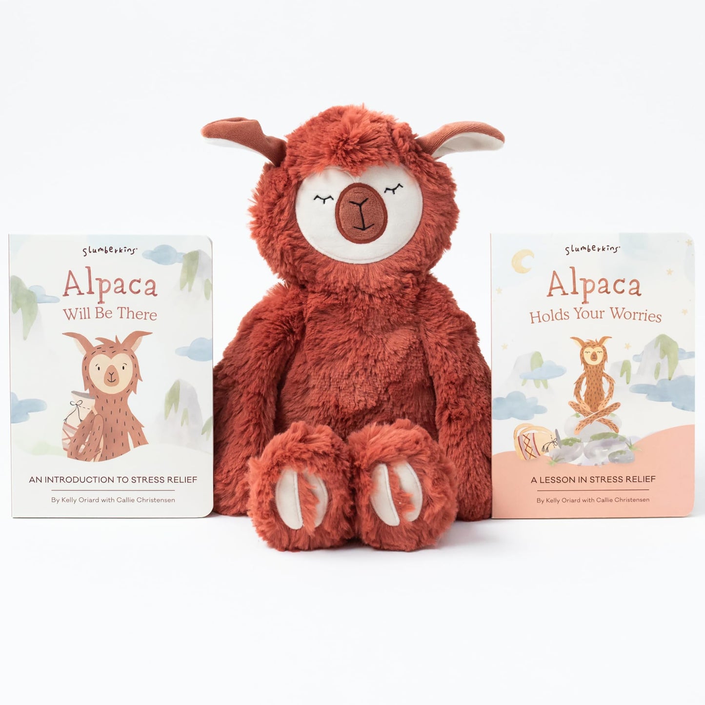Slumberkins 14' Rainbow Sprite Kin & 2 Board Books Complete Set Bundle | Supports Grief & Loss, Acceptance & Resilience | Social Emotional Tools For Ages 0+ (Rainbow Sprite Kin Plush + 2 Board Books)