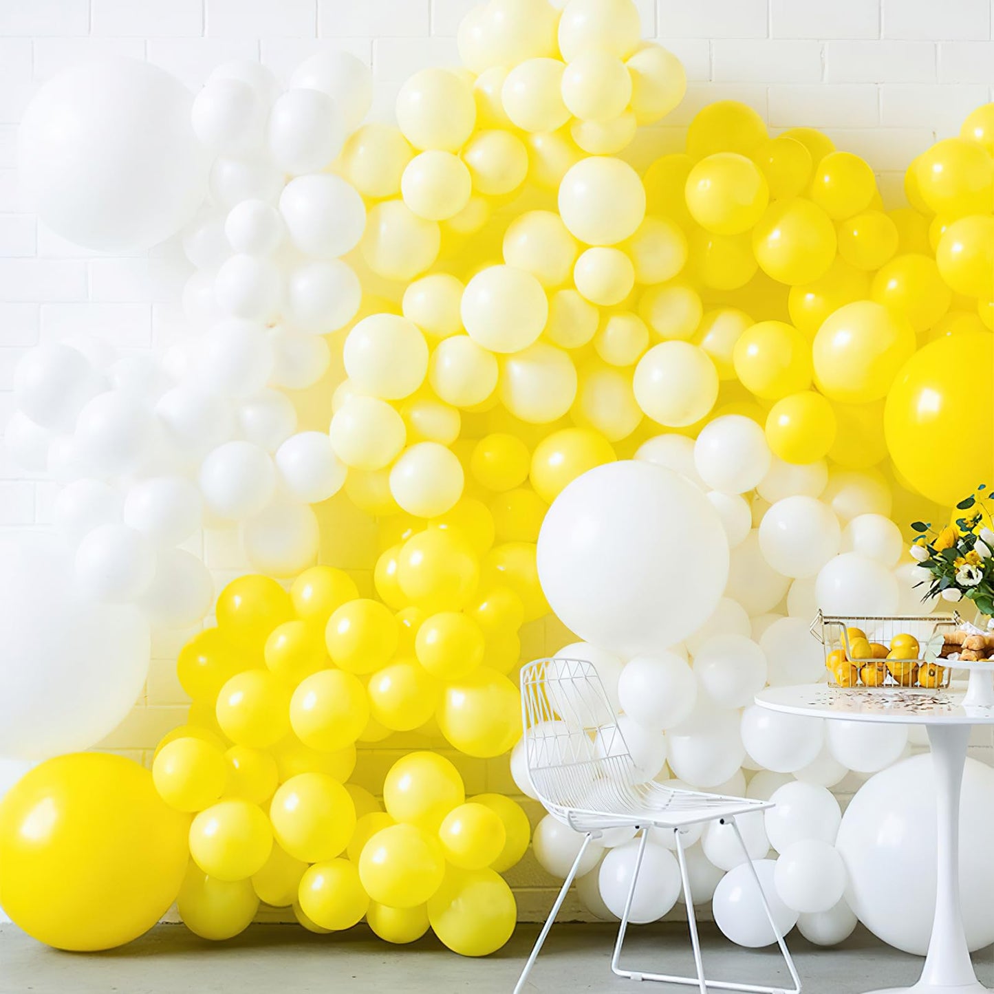 Partywoo Yellow Balloons, 127 Pcs Matte Yellow Balloons Different Sizes Pack Of 36 Inch 18 Inch 12 Inch 10 Inch 5 Inch Yellow Latex Balloons For Balloon Garland Arch As Party Decorations, Yellow-Y55