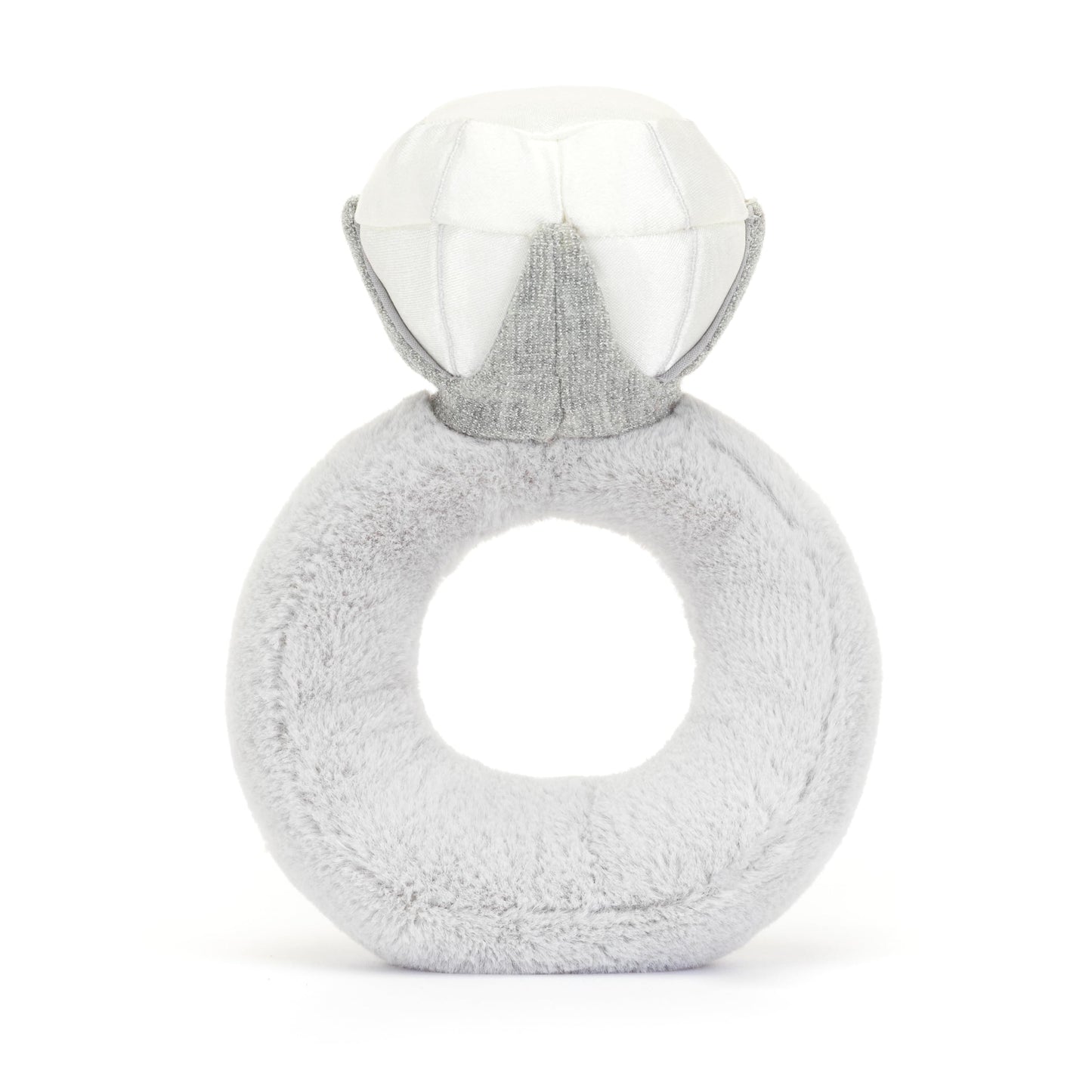 Jellycat Amuseables Diamond Ring Stuffed Toy, 8 Inches | Wedding Ring Plush | Engagement And Wedding Gift
