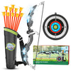 Yanlly Kids Bow And Arrow Set, Led Light Up Archery Toys Set For Kids Ages 4-8 8-12, With 10 Suction Cup Arrows, Target & Quiver