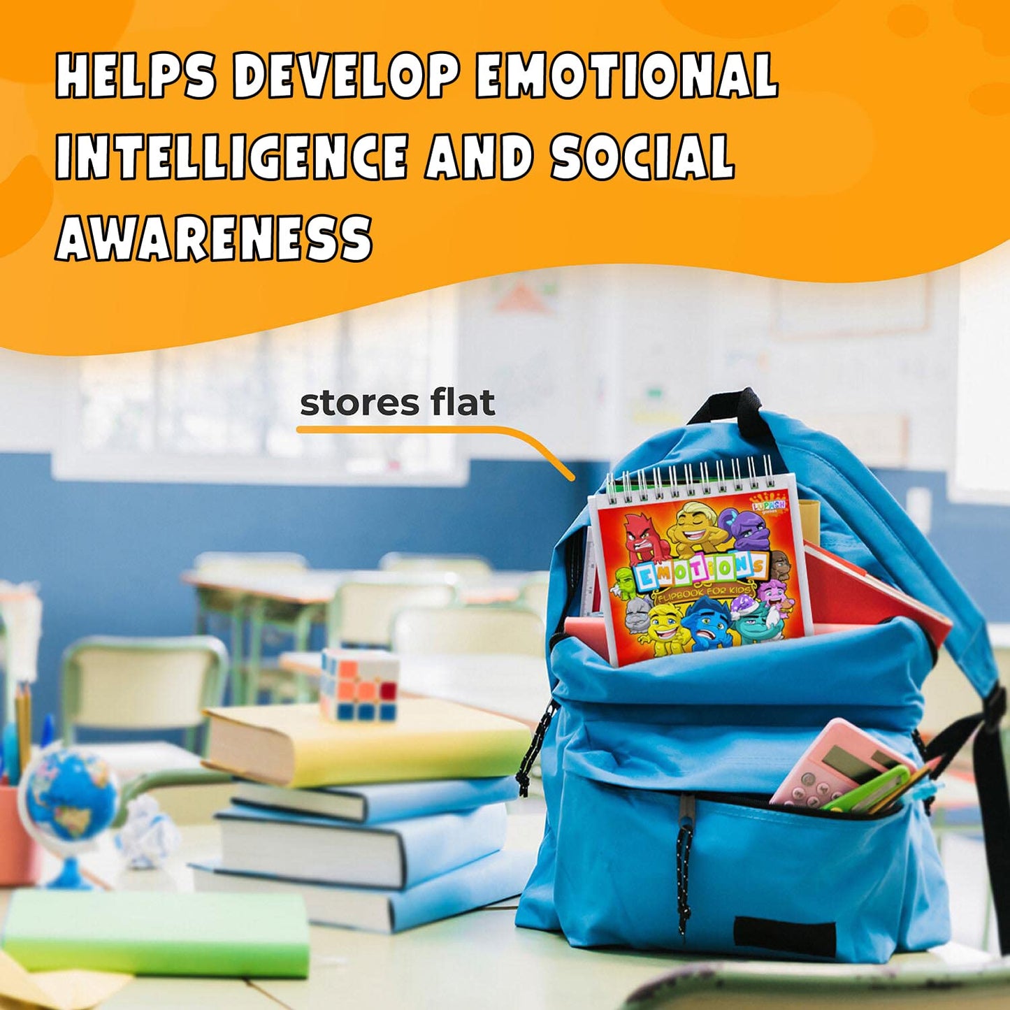 Feelings Flipbook For Kids By Professional Therapists - Learn To Identify 20 Different Emotions - Moods Coping Skills And Anger Control - For Children With Adhd, Autism (Asd), Special Needs, And More