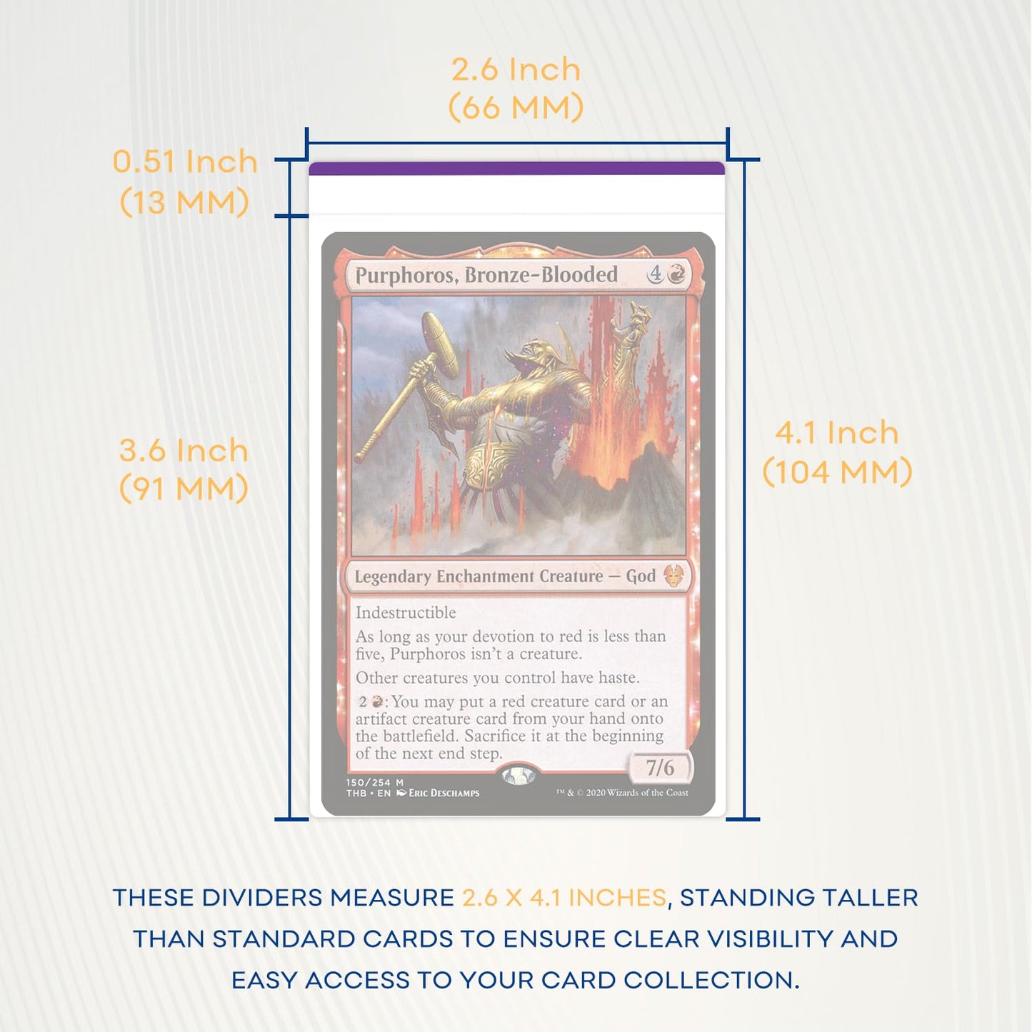 Trading Card dividers Card Dividers for Storage Boxes Card Box Dividers for MTG TCG Baseball Sports Card 80