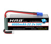 HRB 6S 6000mAh Lipo Battery with EC5 Plug 50C-100C 22.2V RC Lipo Battery for RC Quadcopter Airplane Helicopter Car Truck