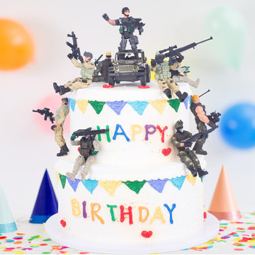 Berry President Army Men, Army Action Figures, 4 Inches Military Action Figures, Army Combat Swat Soldier Action Figures Toys For 4 5 6 7 8 9 10 Year Old Boys (12 Pcs) (12Soldiers)