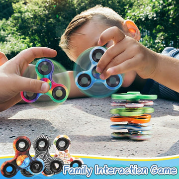 12PCS Fidget Spinner Toy Pack for Kids mature-themeds Metal Tri-Spinner Fidget Toy Set Hand Spinner for Stress Relief Holiday Stocking Stuffer Party Supplies Goodie Bag Stuffers Classroom Prizes