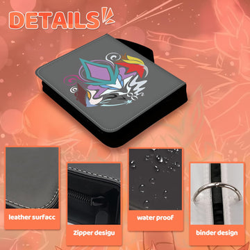 FLAJZ 9 Pocket Trading Card Binder with Zipper - Comes with 50 Pages of 9-Slot Card Sleeves Holds 900 Cards Fits Standard Size Trading Cards Compatible with TCG MTG Sports Cards...