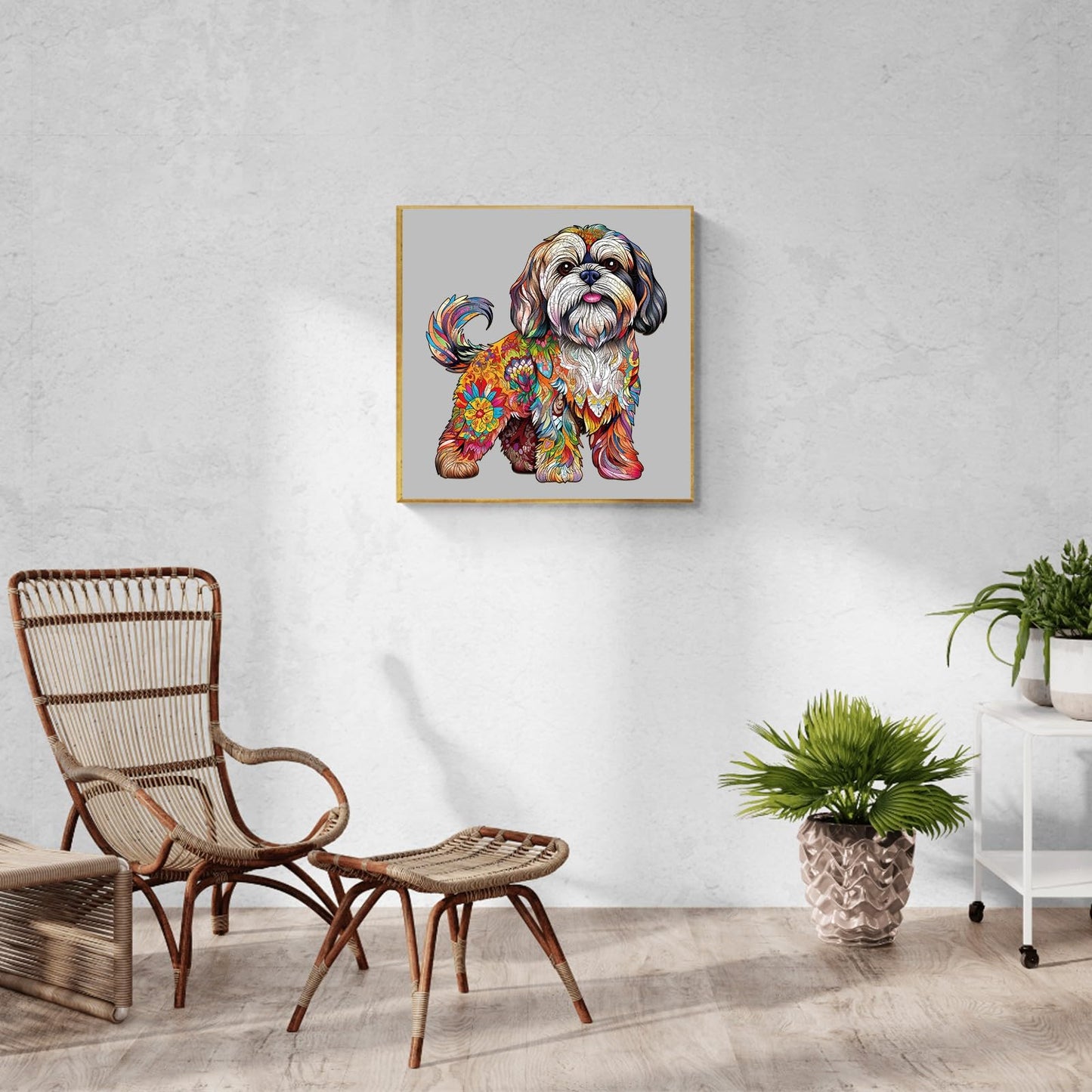 Wooden Puzzles For Adults, Wood Adult Puzzles, Shih Tzu Puzzles For Dog Lover, Birthday Puzzles Gifts For Women Men (M-10.6 * 11.4In 190Pcs)
