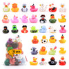 Rubber Duck Toy Assortment - Ducky Playset Bath Toys In Mesh Bag - Jeep Ducks For Ducking - Rubber Duckies For Beach Pool - Goody Bag Stuffers Classroom Prizes 12 Pcs