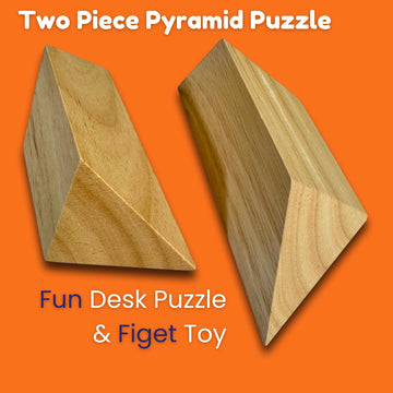 Pyramid Puzzle Size Large 2 Piece Wood Puzzle And Brain Teaser
