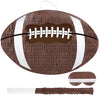 Waenerec Football Pinata - Cardboard Football Party Decoration for Boys 8-12, Brown, Includes Pinata Stick