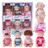 Tisden 4 Inch Mini Baby Dolls 6Pcs Set Cute Realistic Baby Dolls Toys With Handmade Doll Clothes For Suitability Kids 3 And Up H