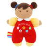 June Garden 9'' My First Doll Ava - Soft Plush Baby Doll - Red Outfit