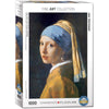 Eurographics Girl With A Pearl Earring By Vermeer 1000 Piece Puzzle (6000-5158) , Black