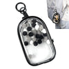 Clear Figures Display Bag, Portable Figures Storage Bag With Keychain, Mini Doll Hanging Blind Box, Single Zipper Closure Dustpr