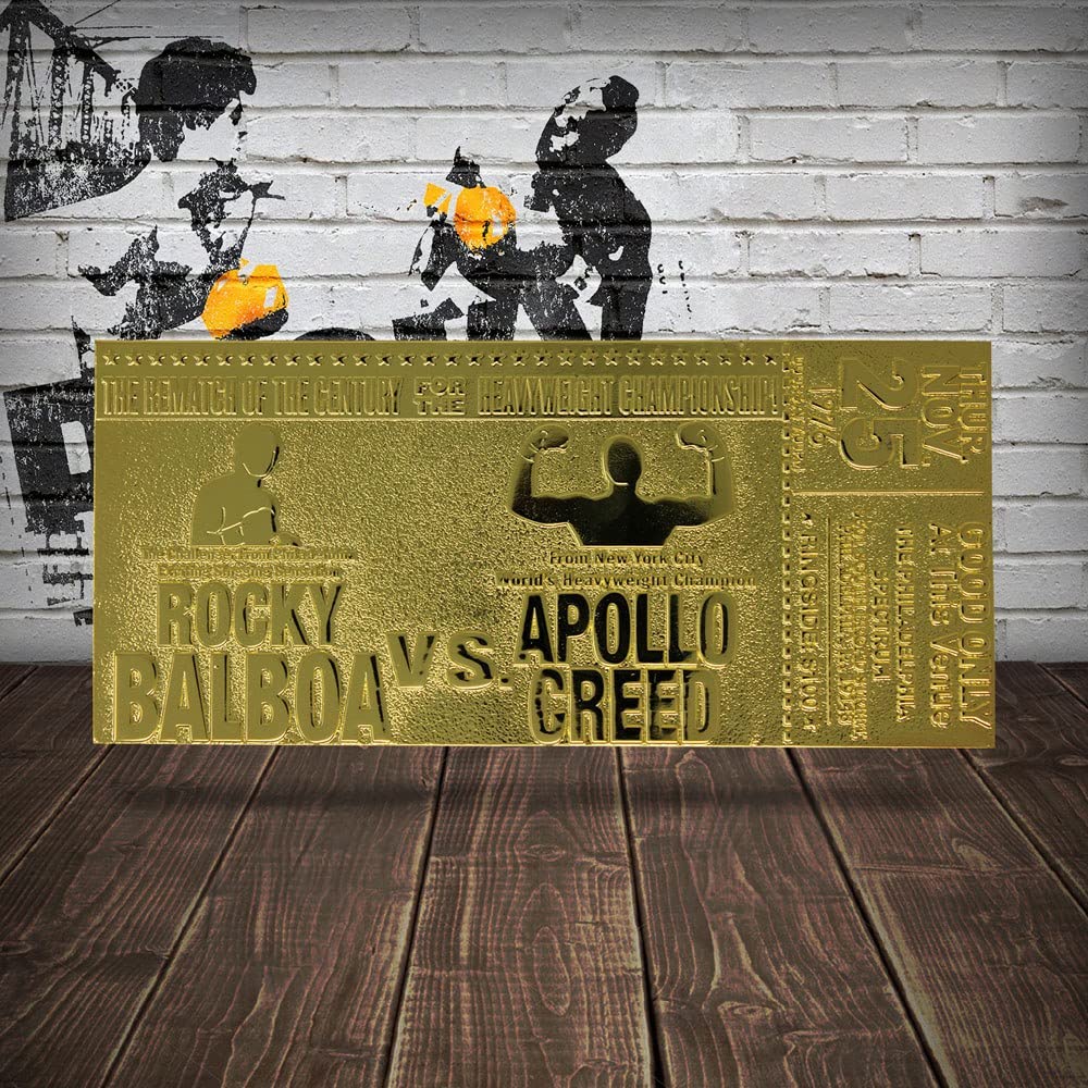 Rocky Ii Apollo Creed Limited Edition 24K Gold Plated Ticket