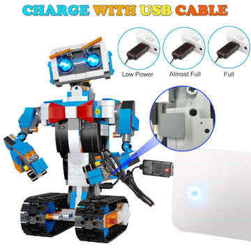 OKK Robot Building Toys for Boys, STEM Projects for Kids Ages 8-12, Remote & APP Controlled Engineering Learning Educational Cod
