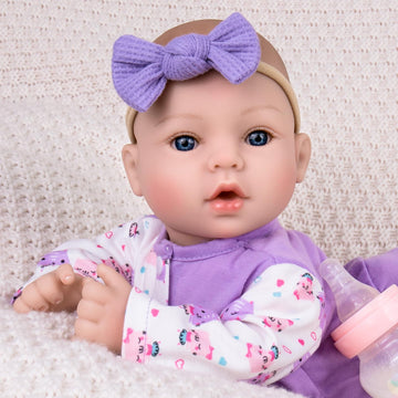 Aori Lifelike Reborn Baby Dolls Girl - Realistic 18-Inch Newborn Baby Doll, Nice Gift Set For Kids, Parents-To-Be, Grandparents,