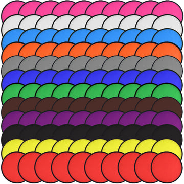 Mototo 180 Pieces Foldable Flying Disc Fans With Bag Folding Pocket Toy Set For Kids Fun Birthday Party Favors Summer Outdoor Ac