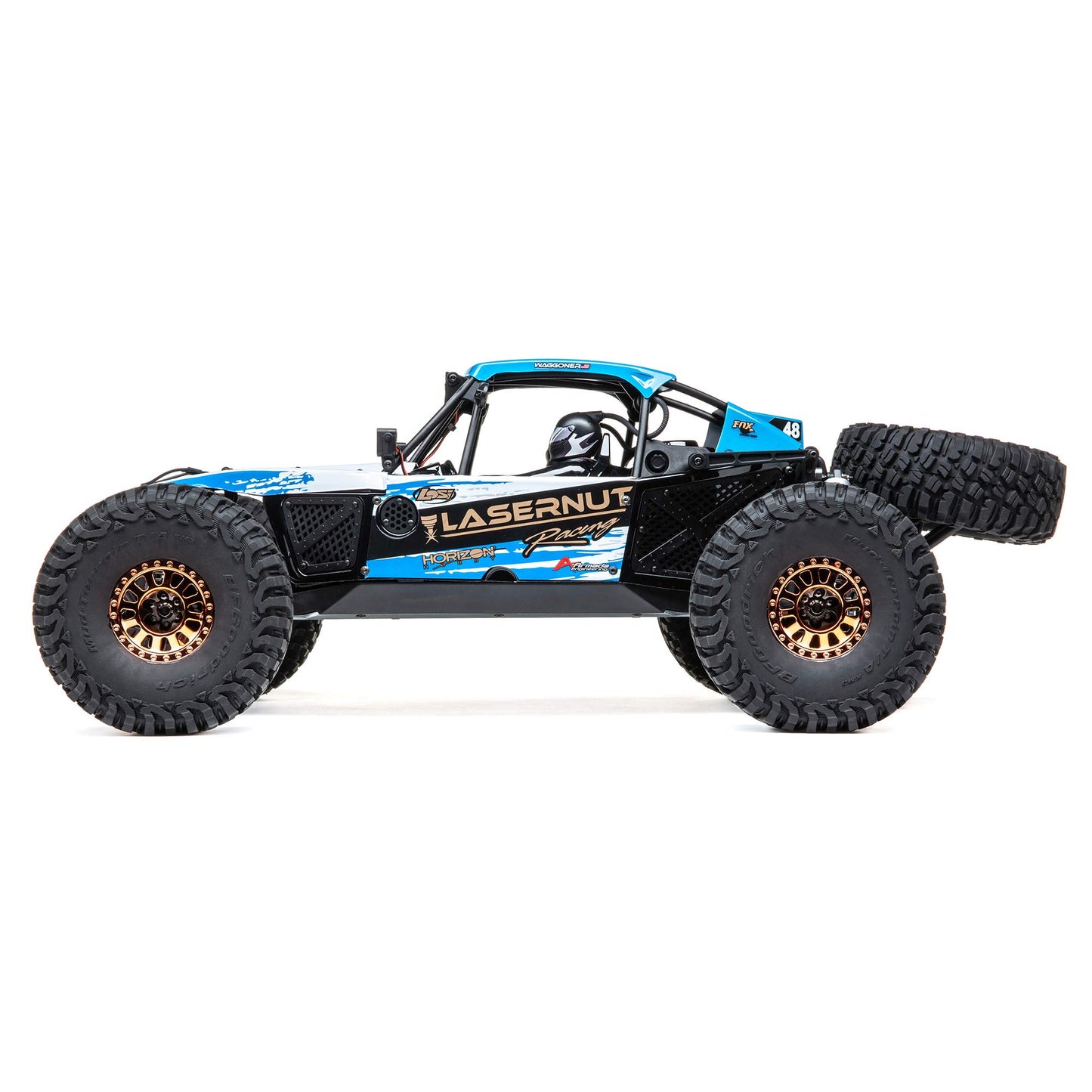 Losi 1/10 Lasernut U4 4 Wheel Drive Brushless RTR Battery and Charger not Included with Smart ESC Blue LOS03028T1
