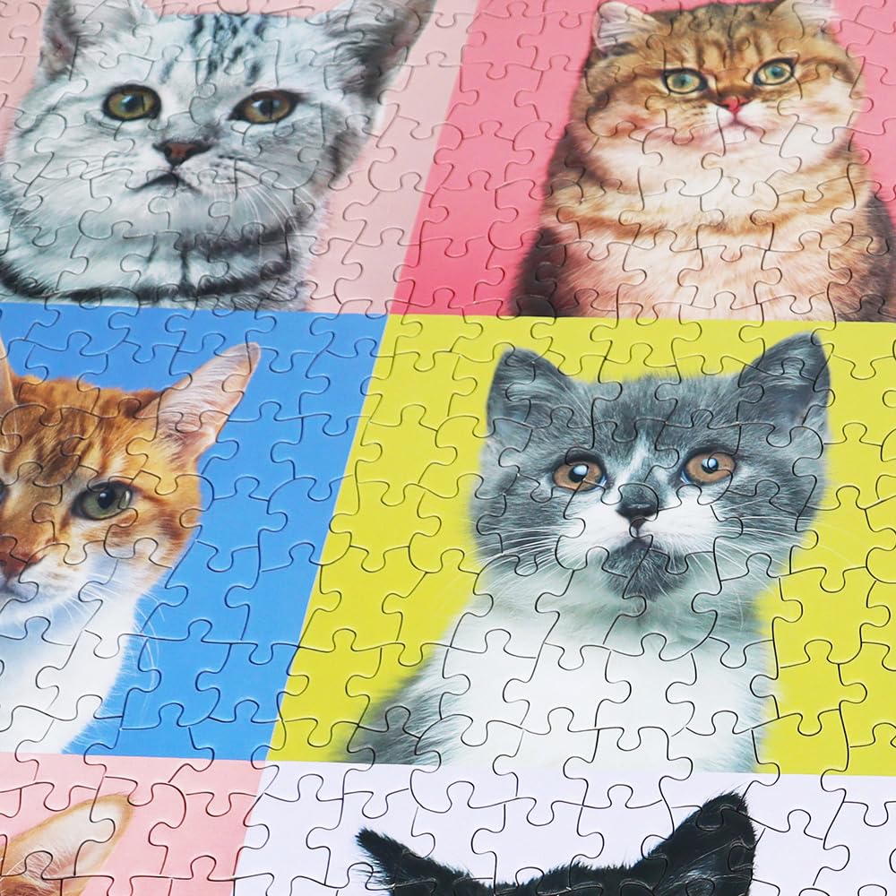 Beduke Jigsaw Puzzles For Adults 1000 Pieces Precise Interlocking Thick Sturdy Cardboard Cat Animals 1000 Piece Puzzle Family Game Age 14+