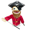 Okegztoa 16'' Entriloquist Puppet, Hand Puppet For Kids And Adults, Plush Pirate With Removable Mouth, Ages 4-8, Scalable Contro