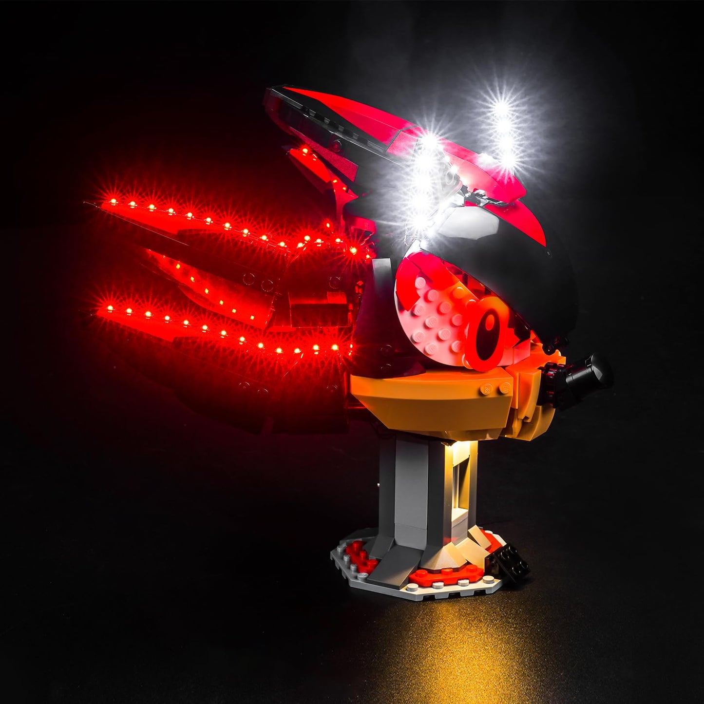 BrickBling LED Lighting Kit for Lego Sonic The Hedgehog, Red, Compatible with Lego 77000 Play Set, ABS Material