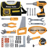 HYRENEE Kids Tool Set for Boys,Toddler Tool Set with Kids Tool Bag & Electronic Toy Drill,Construction Pretend Play Tools for Ki