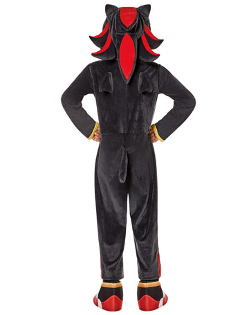 Spirit Halloween Sonic the Hedgehog Kids Shadow Jumpsuit Costume | Officially Licensed |Gaming Costume | Shadow Cosplay - M