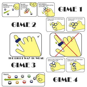 (6PCS) Magnetic Rings Fidget Toy Set Idea ADHD Fidget Toys mature-themed Fidget Magnets Spinner Rings for Anxiety Relief Therapy Fidget Pack Great Gift for mature-themeds Teens Kids