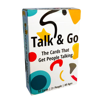 Talk And Go - Conversation Starter Cards For Travel | Take Anywhere Questions For Friends And Family, Ice Breakers Get People Ta