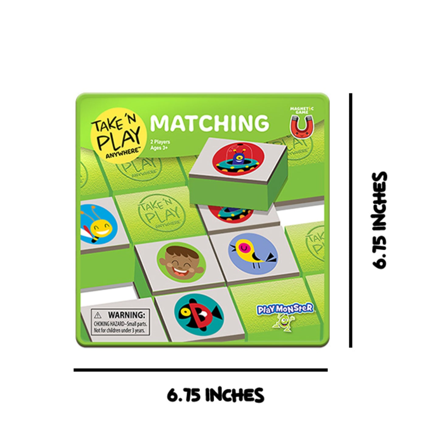 Playmonster Take N Play - Matching Game - Easy To Use, Hard To Lose - Fun On The Go Travel Game - For Ages 3+