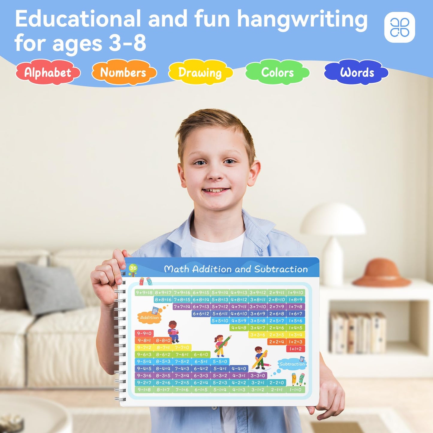 Preschool Learning Activities - Tracing Books For Kids Ages 3-5 - Toddler Handwriting Practice - Letter Tracing For Kids Prescho