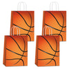 16 Pcs Basketball Gift Bags, Basketball Goodie Bags For Basketball Birthday Party Supplies, Basketball Bag For Kids Basketball,