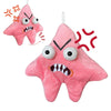 Grumpy Starfish,Pink Kicking Starfish Plush Pendant, Funny Spoofing Toy For Backpacks, Interactive Doll Ornament,Cute Schoolbag