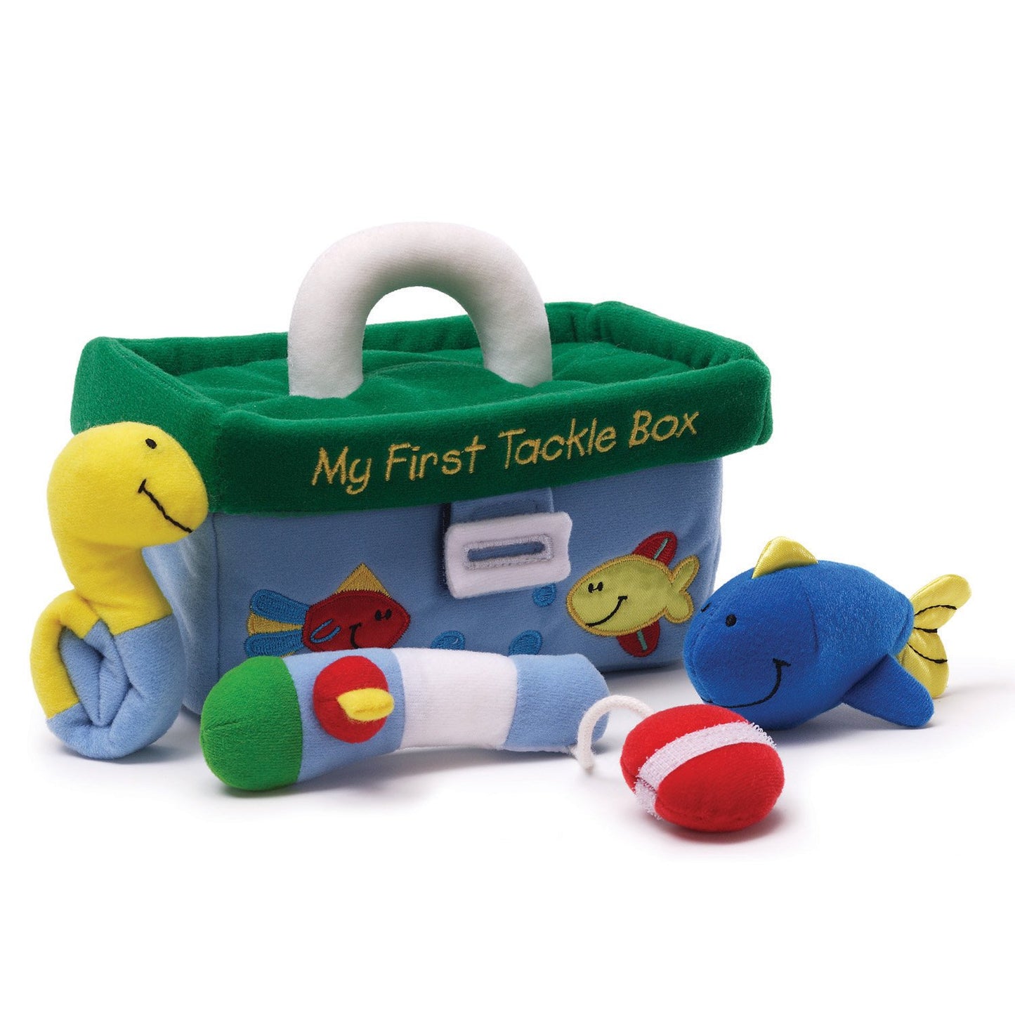 GUND My First Tackle Box Playset - 7.5" Blue Soft Toy, Model 320626