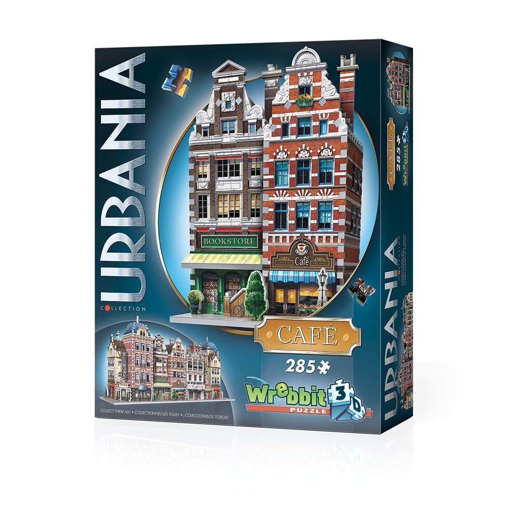 Wrebbit 3D Urbania Collection Café 3D Jigsaw Puzzle (285 Pieces) (W3D-0503)