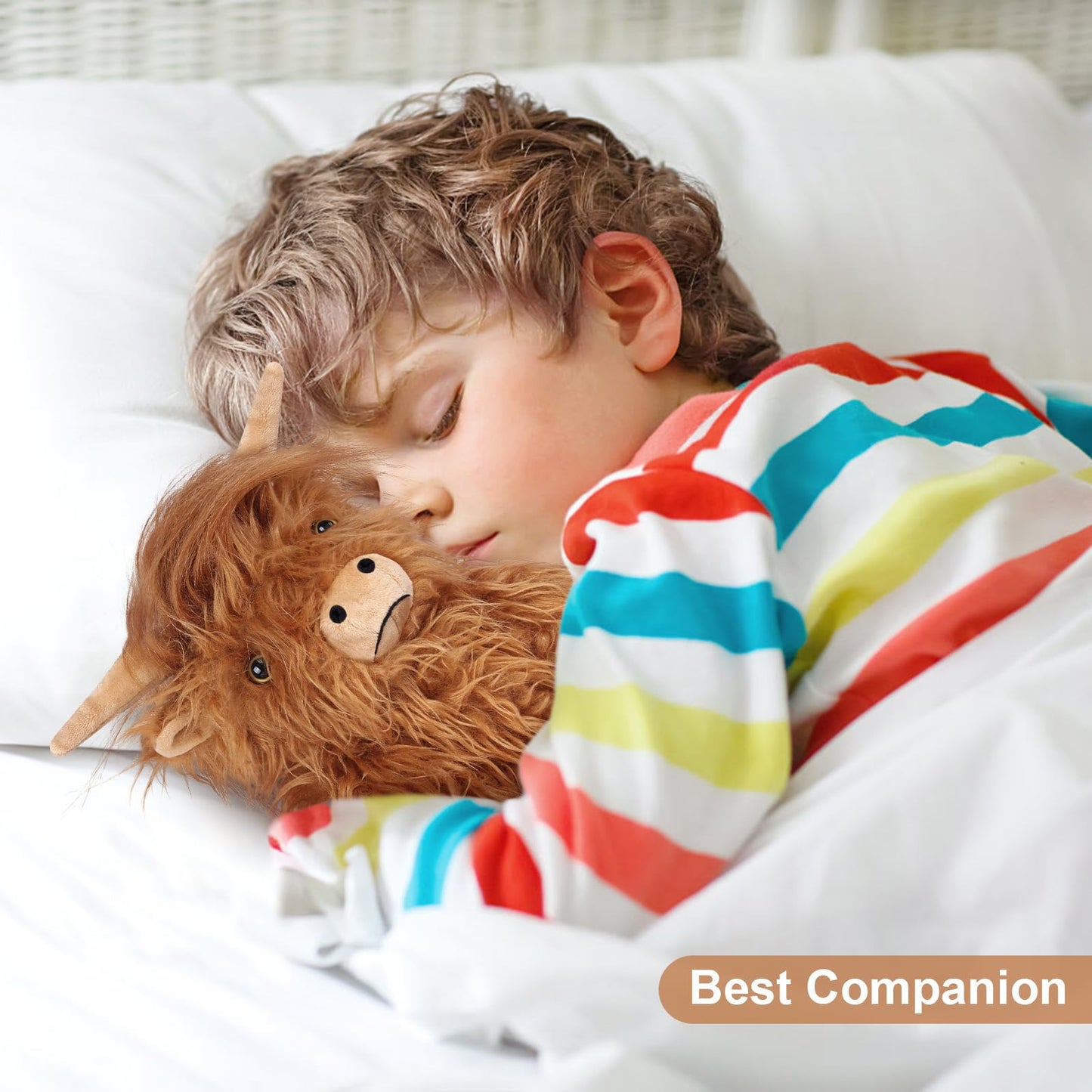 Suzzipals Highland Cow Stuffed Animals, Microwavable Stuffed Animals Heating Pad For Cramps & Pain, Lavender Scented Highland Co