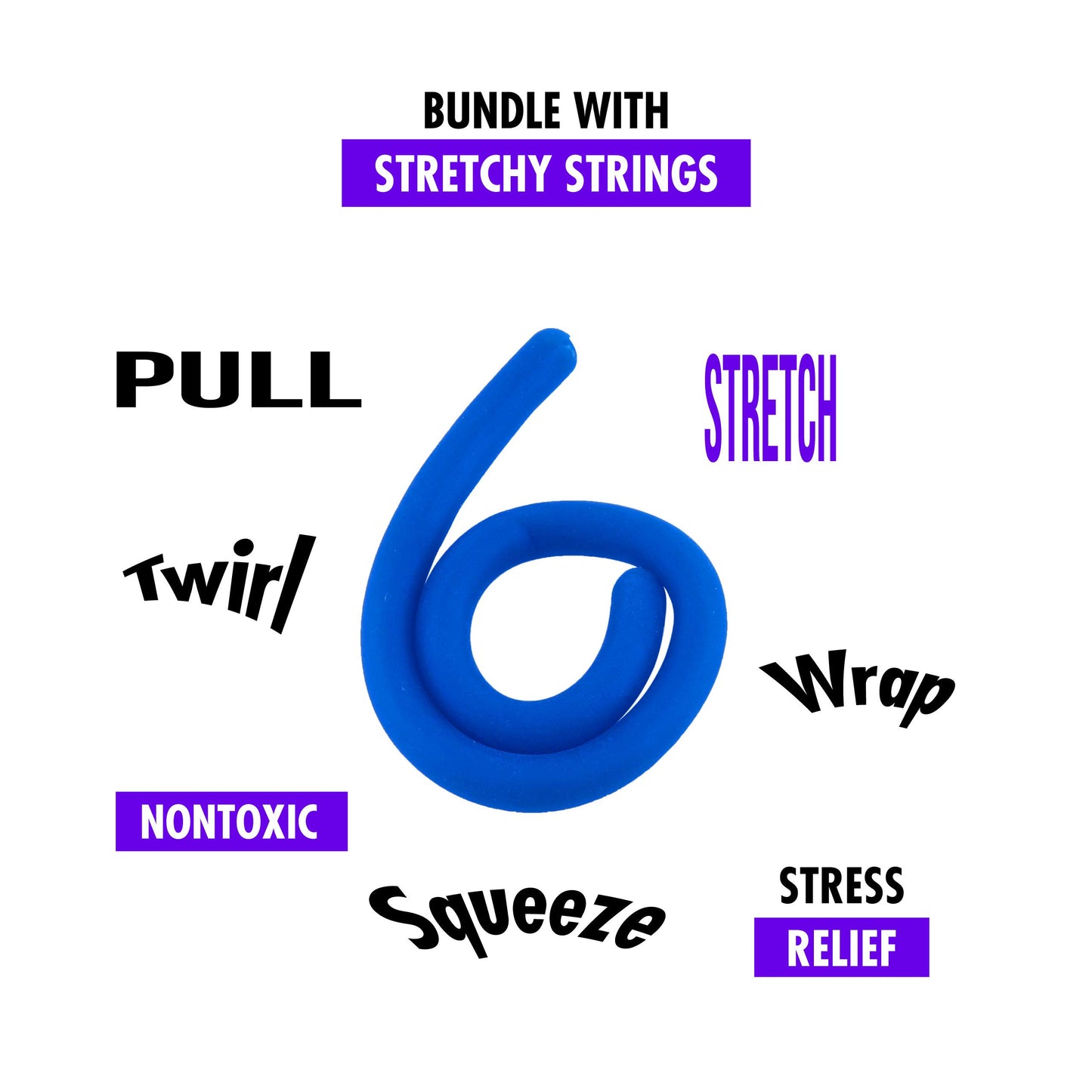 Liquid Motion Bubbler Sensory Toys – 8 Pc Set Bundle Stretchy String Fidget Toys Timer For Stress Relief And Anxiety Relief Great For Adhd Autism Add