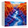 Pickforu 1000 Piece Canyon Puzzles, Art Deco, Multicolor, Advanced, 23.85 X 23.85 Inches, 1000 Count, 16+ Years, Puzzles