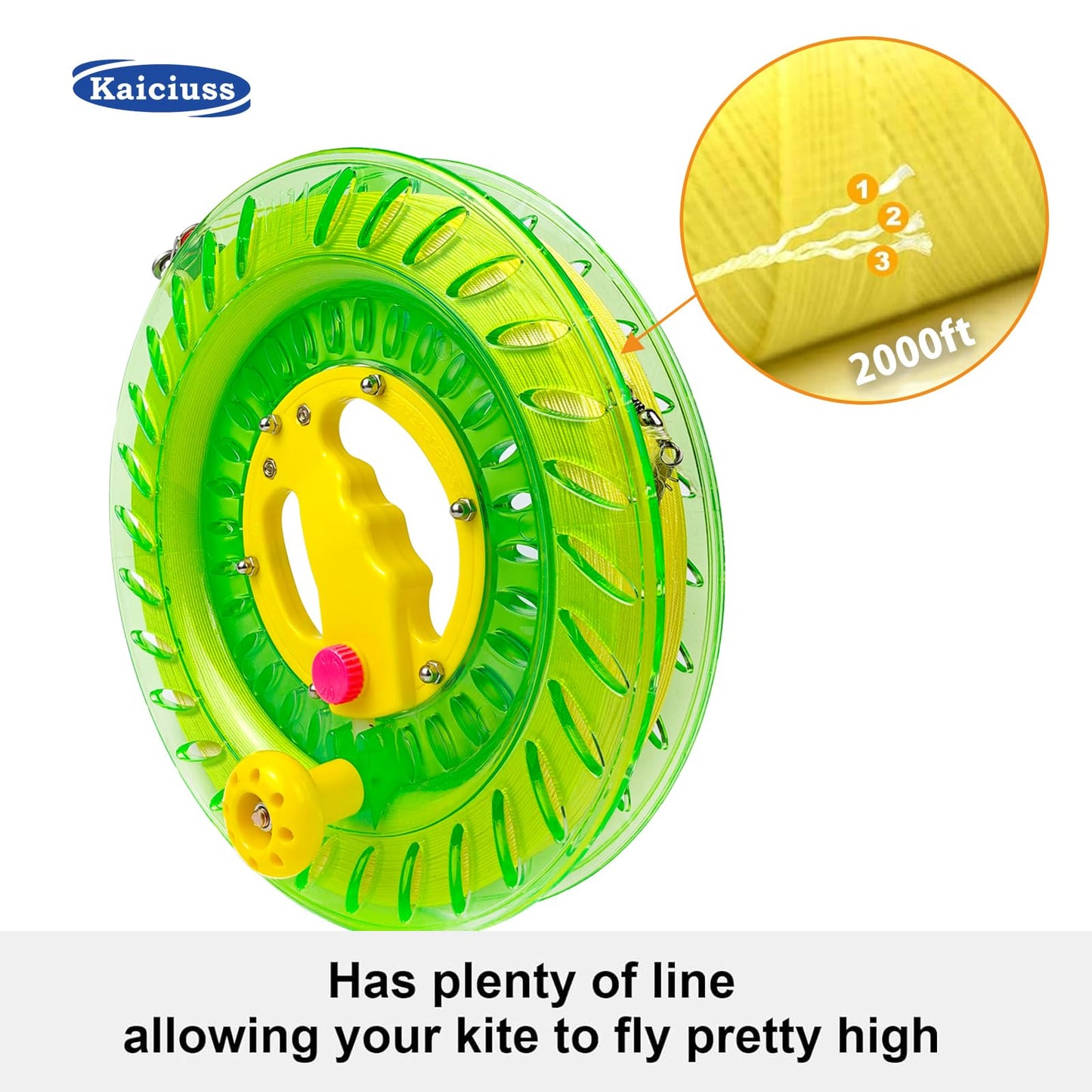 10.2 In Kite Reel Winder With Line, String Reel Winder For Kids & Adults, Easy To Use String And Spool, It Comes With Durable Li