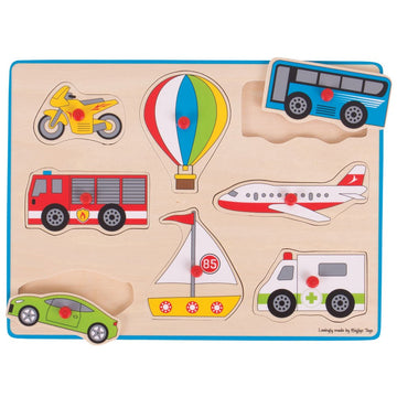 Bigjigs Toys Chunky Lift Out Puzzle - Transport