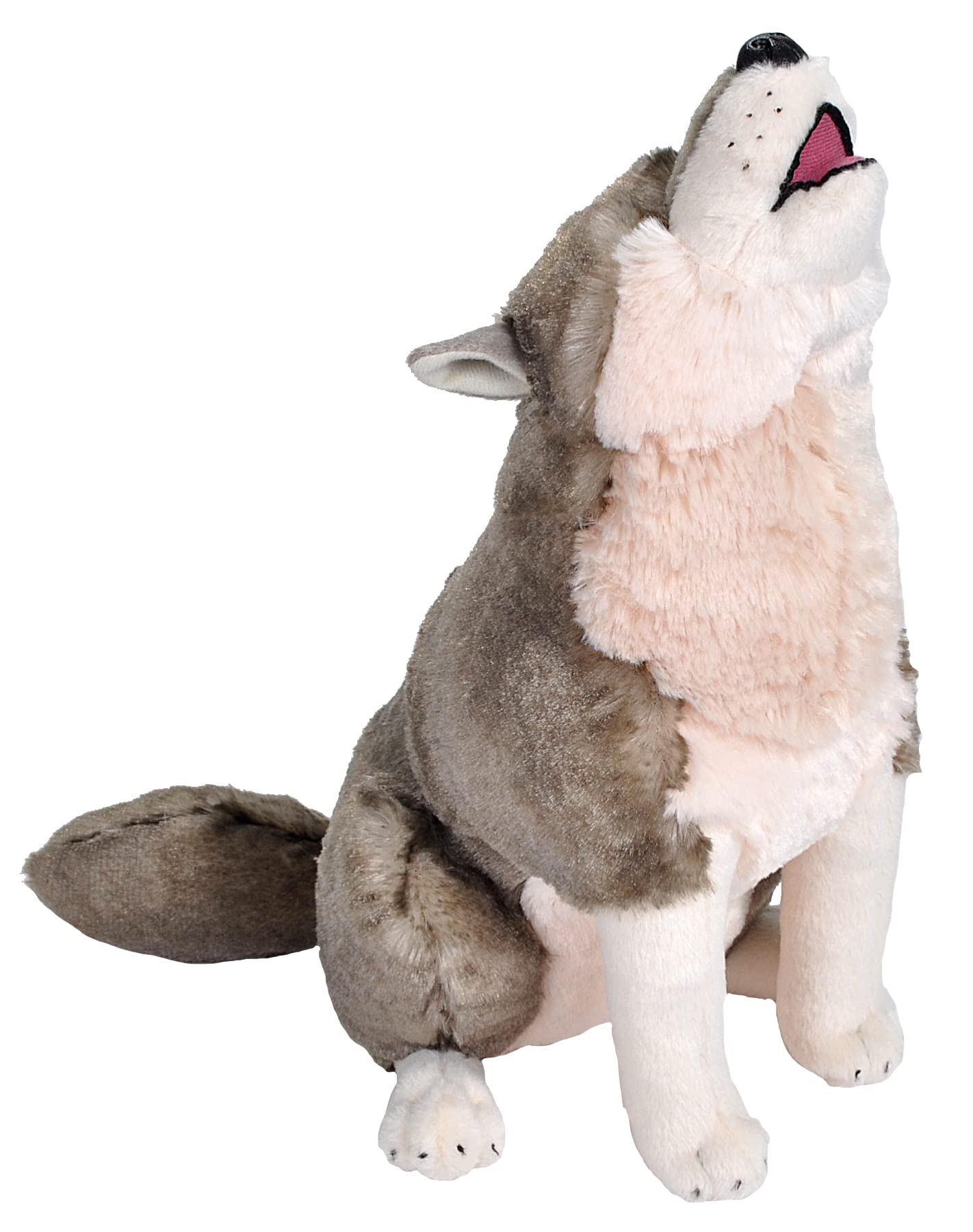 WILD REPUBLIC Howling Wolf Plush Stuffed Animal 26 Inches Fabric Toy for Kids Model 26484