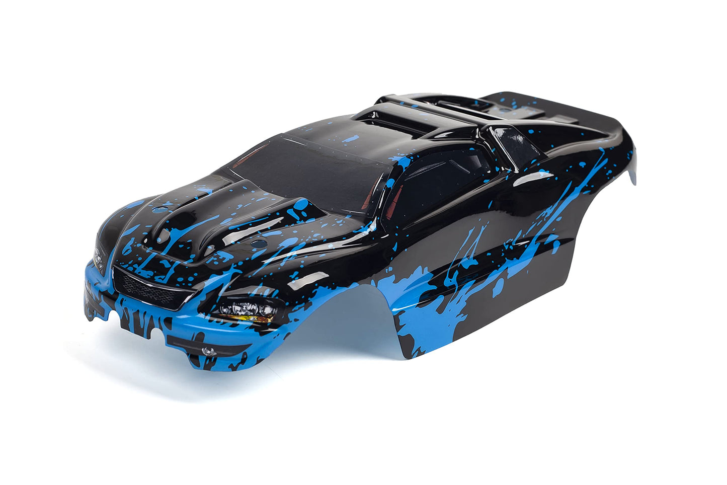 Summitlink Custom Body Muddy Blue Over Black Style Compatible For E-Revo Mini 1/16 Scale Rc Car Or Truck (Truck Not Included) Er