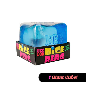 Schylling Needoh Nice Berg - Giant Needoh Nice Cube - Sensory Squeeze Toy With A Super Solid Squish - Ages 3 And Up - One Cube