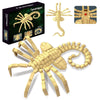 onederbkk Xenomorph Facehugger Building Kit, 572 pcs, Compatible with Lego, ABS Material, Halloween Horror Toy for Ages 8-14