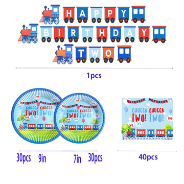 Beoxagar Chugga Chugga Two Two Party Supplies