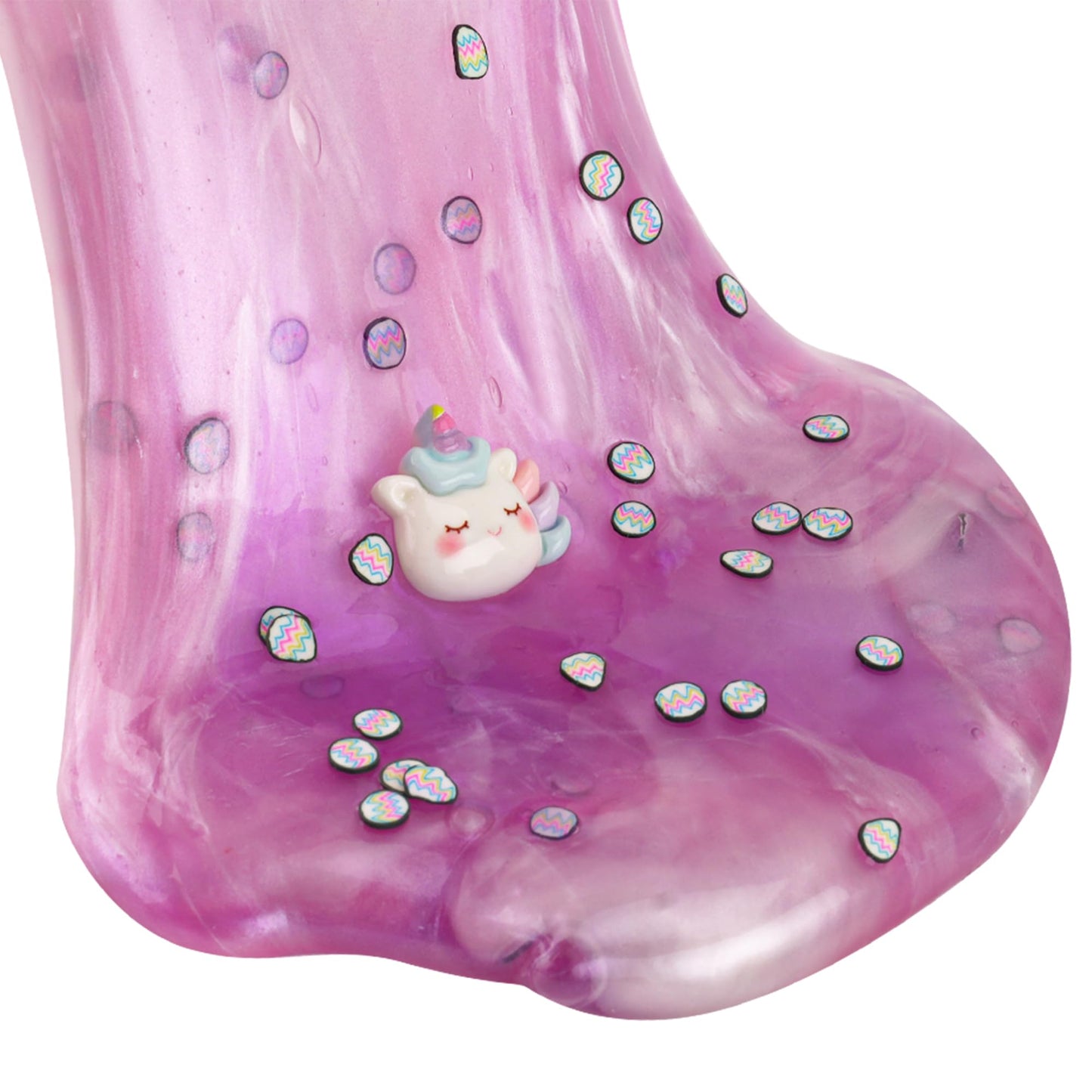 Pink & Purple Glitter Water Slime, Non-Sticky Premade Jelly Slime, Slime Party Favors For Kids, Slime Sensory Toys For Birthday